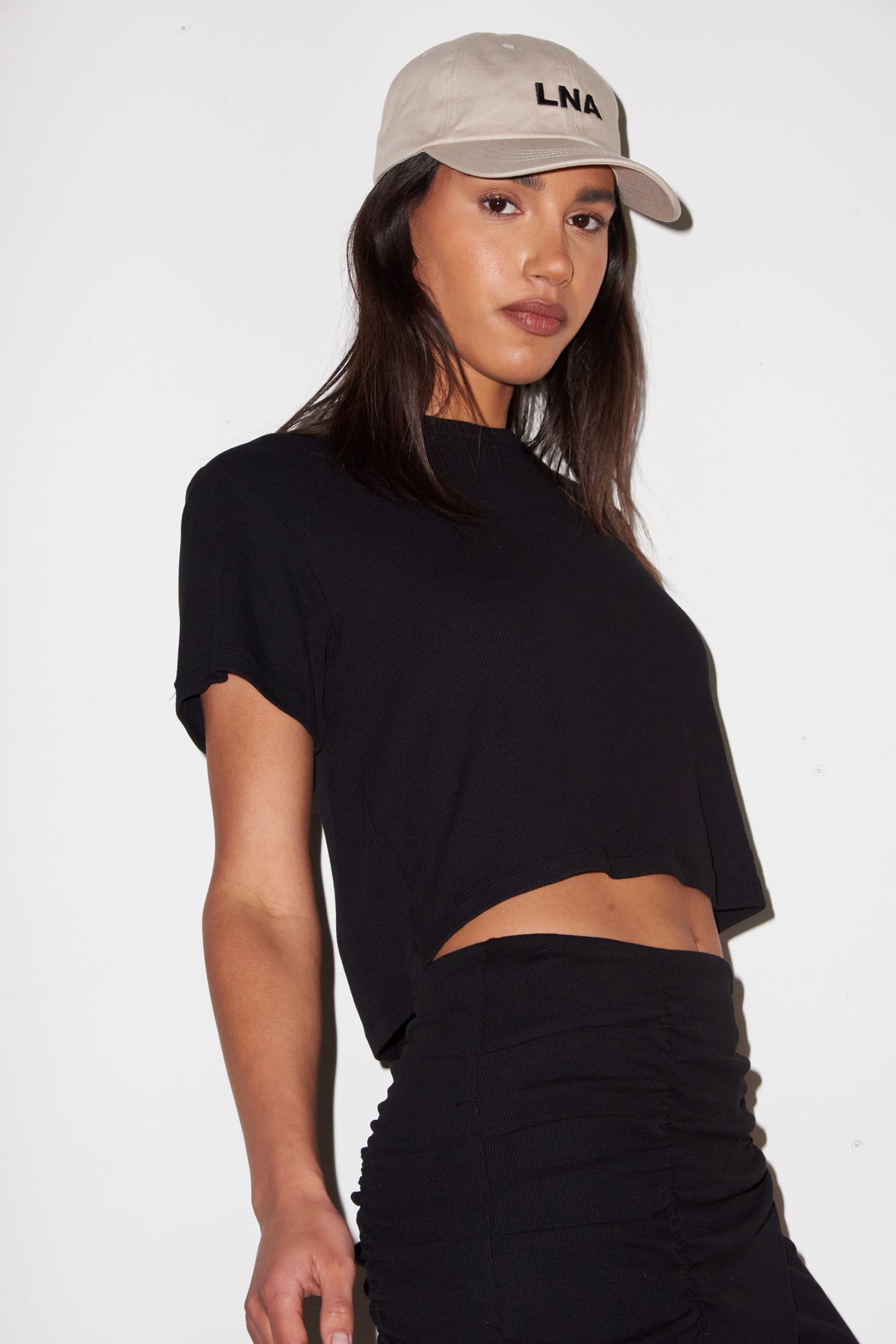 Billie Rib Tee - Black