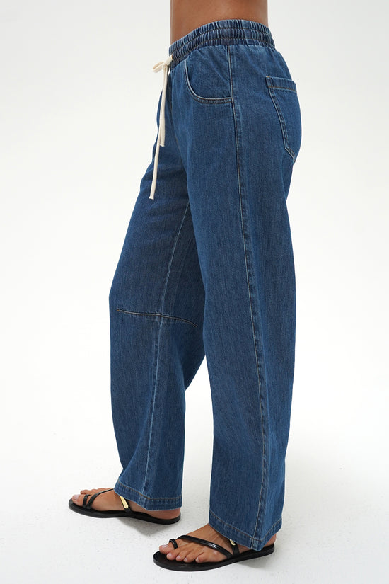 LNA Lennon Pant in soft denim