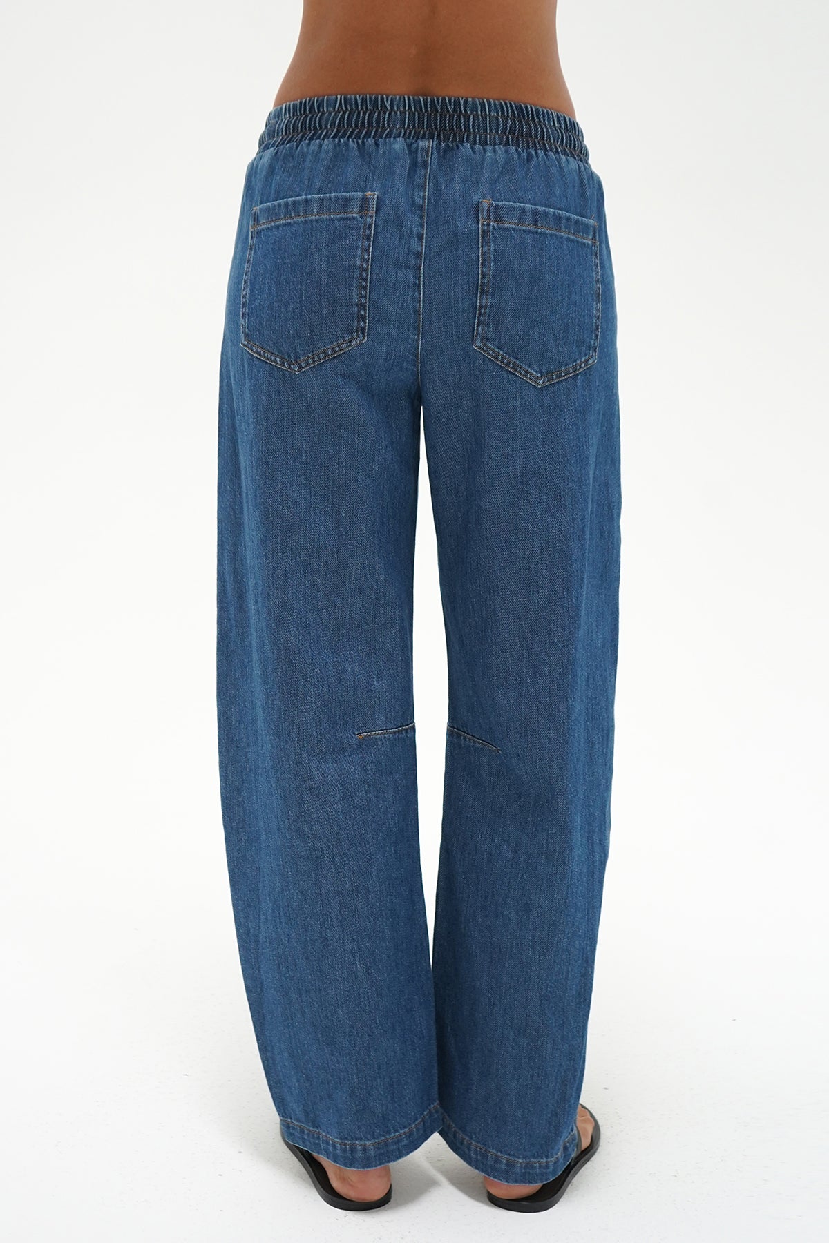 LNA Lennon Pant in soft denim