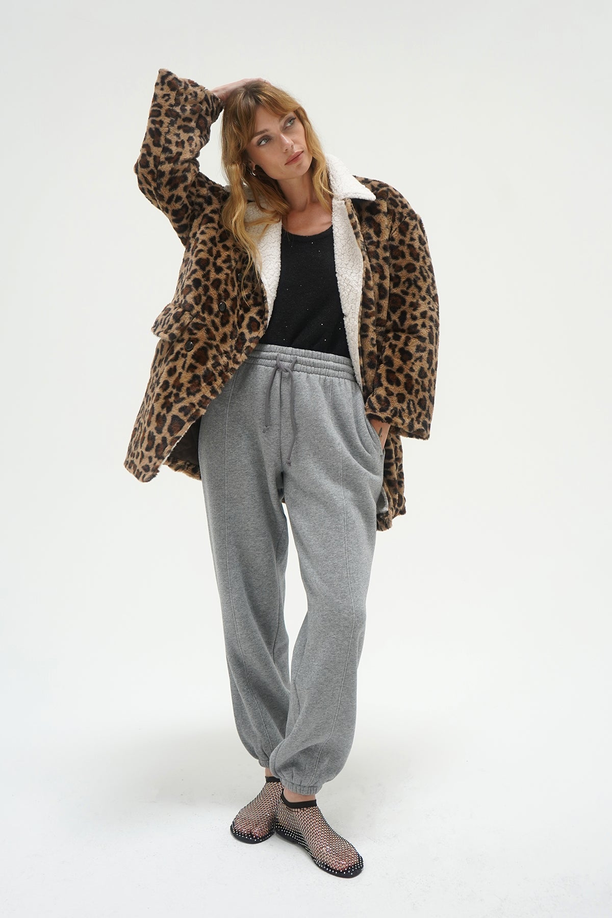 Rana Faux Leopard Jacket - Leopard Print