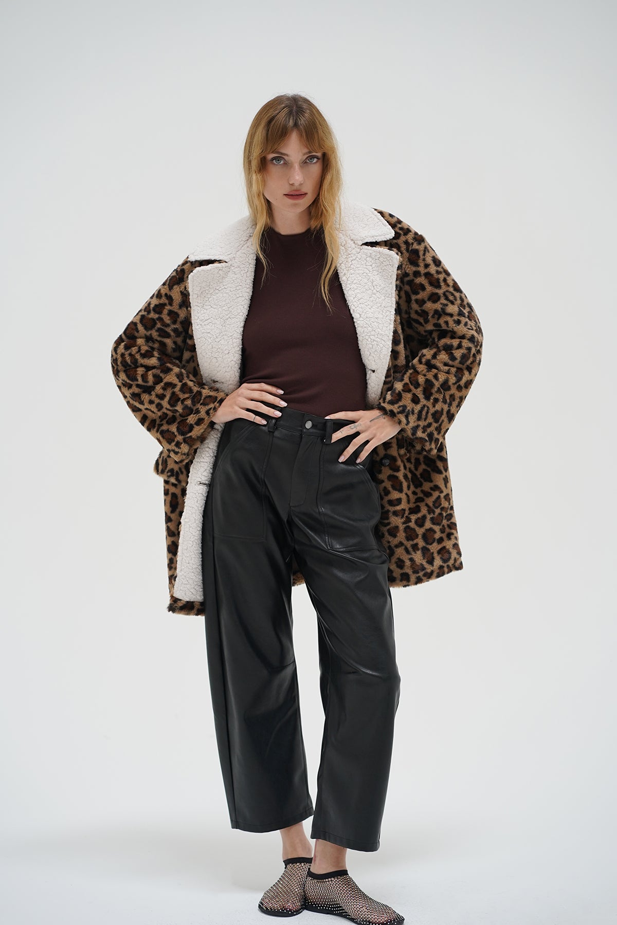 Rana Faux Leopard Jacket - Leopard Print