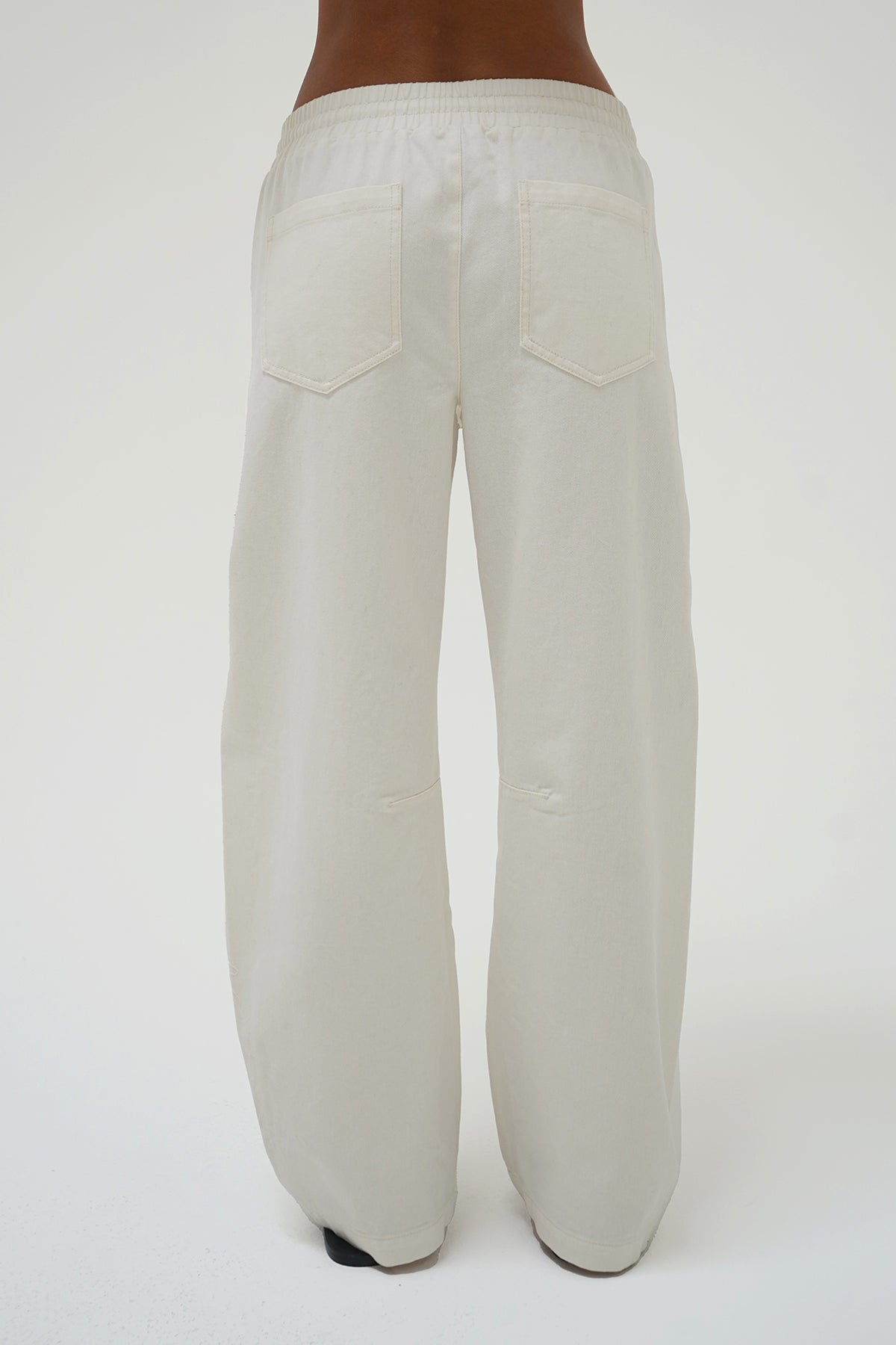 LNA Lennon Pant in white denim