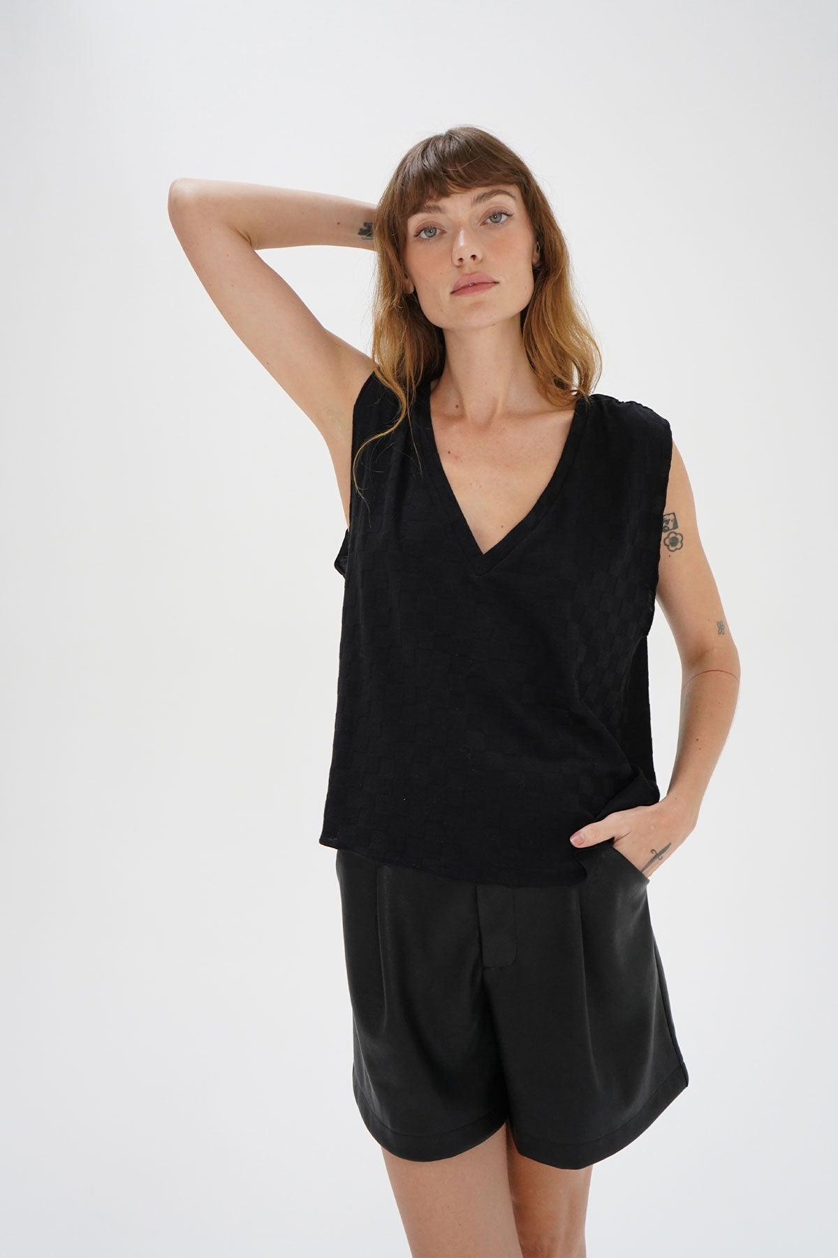 LNA Austin Sleeveless in Black