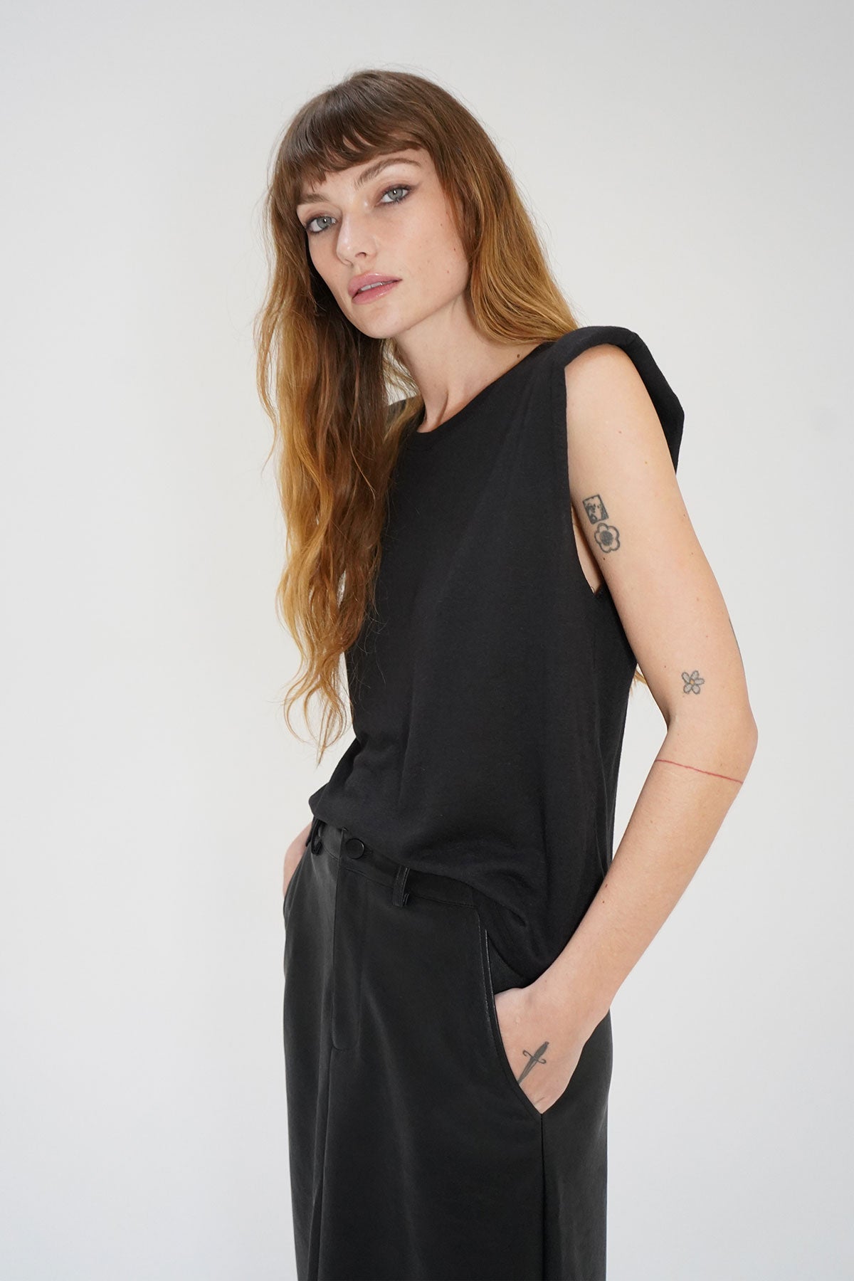 LNA Celine Tee in Black