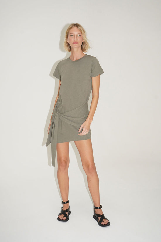 LNA Charlie Tie Cotton Dress in Sedona