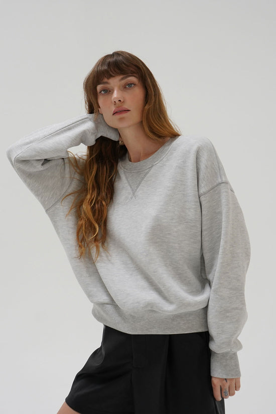 LNA Vintage Gym Sweatshirt in Heather Grey 