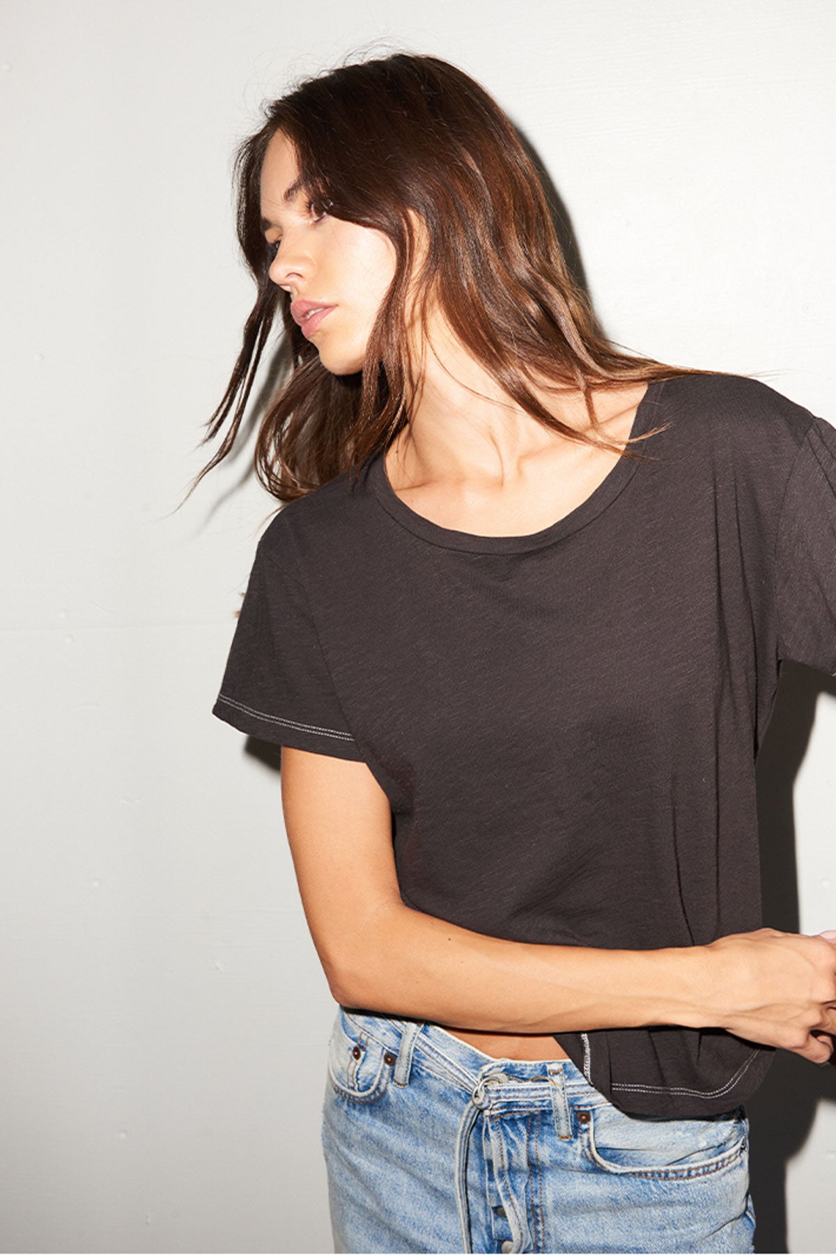 LNA Shaden Cotton Crew in Pirate Black