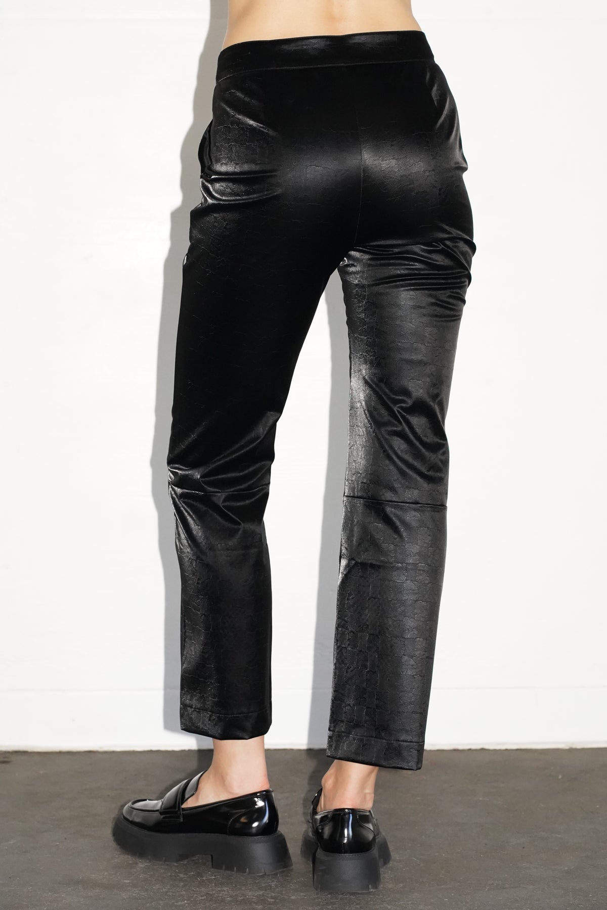 Buy Black Faux Leather Jeggings Online - Label Ritu Kumar International  Store View