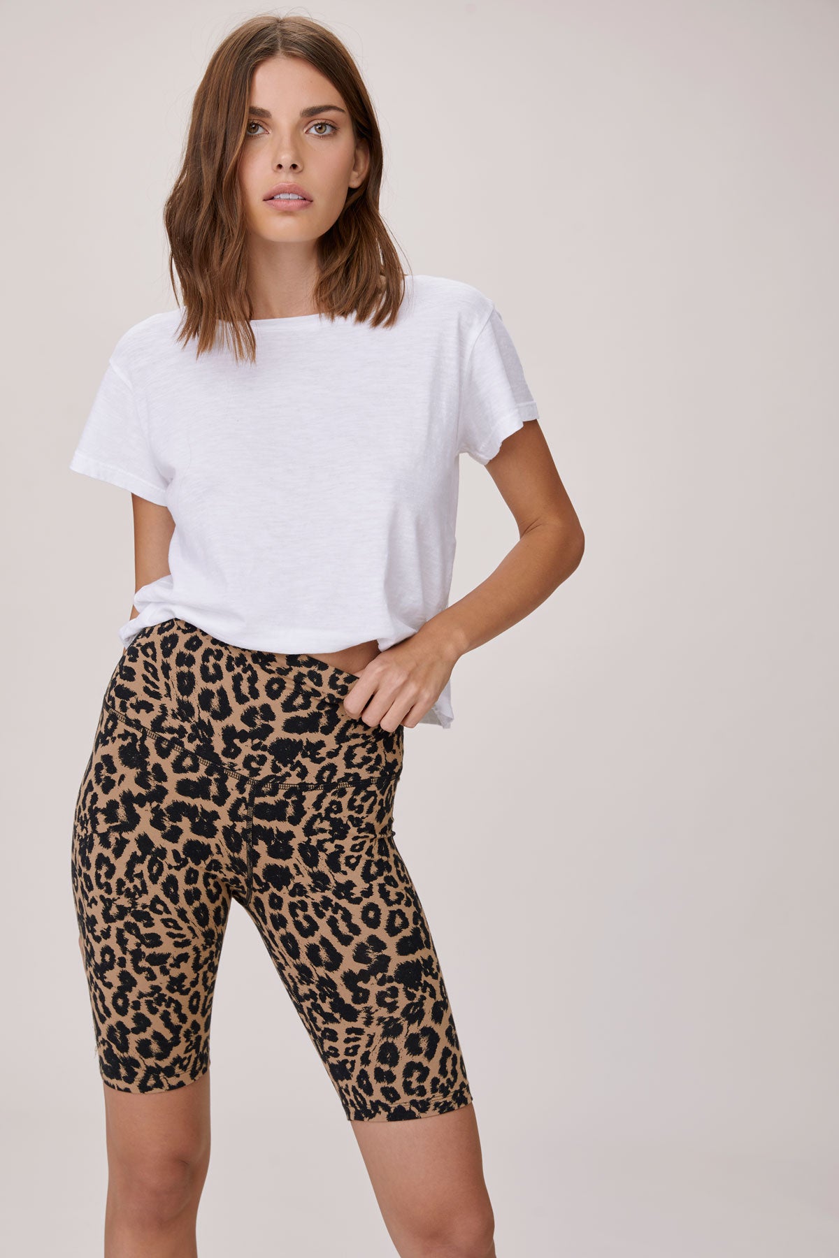 Leopard print bike discount shorts