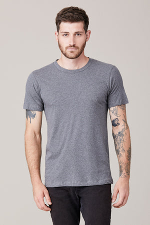 Men's Short Sleeve Crew - Heather Grey – LNA Clothing